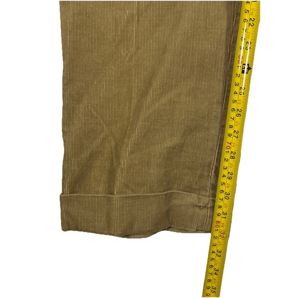 Polo Ralph Lauren Corduroy Pants Mens 36 Tan Preppy Pleated Cuffed Academic - Picture 6 of 6